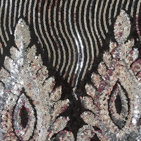 Alexia Admor Sequin Embroidered Mini Dress Sleeveless Cocktail Party ,SizeXS,NEW - Picture 4 of 11